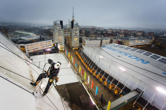 The Stockholm Globe gets a facelift before the Eurovision