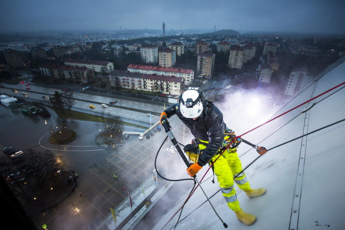 The Stockholm Globe gets a facelift before the Eurovision