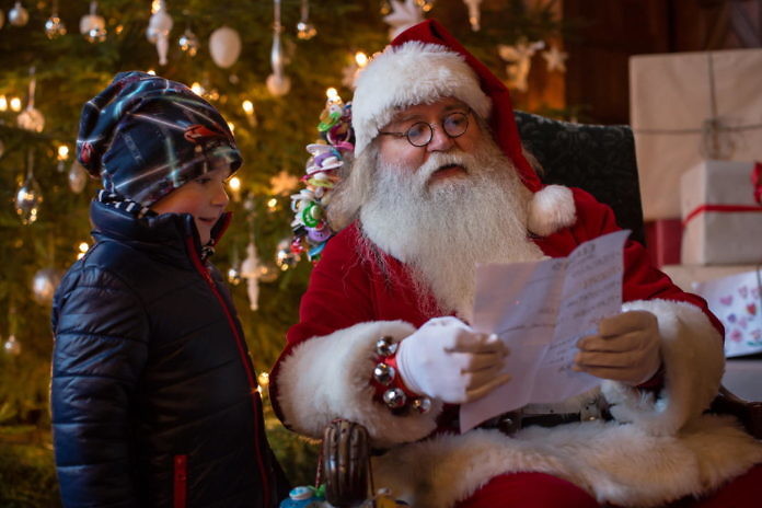 Santa Claus, Father Christmas, at Tjolöholm Castle, Kungsbacka/Gothenburg