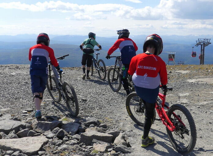 Downhill mountain biking