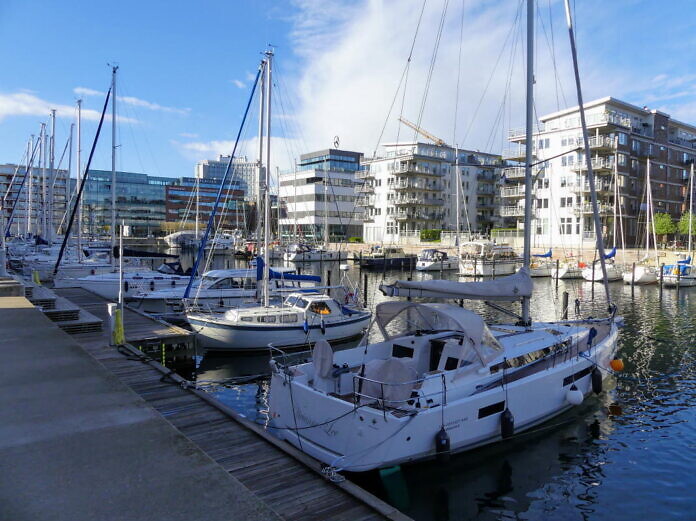 Western Harbour where you also find the Turning Torso
