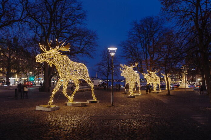 Christmas lighting Stockholm