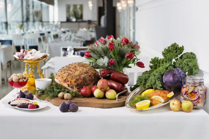 Christmas smorgasbord at the Grand Hôtel in Stockholm