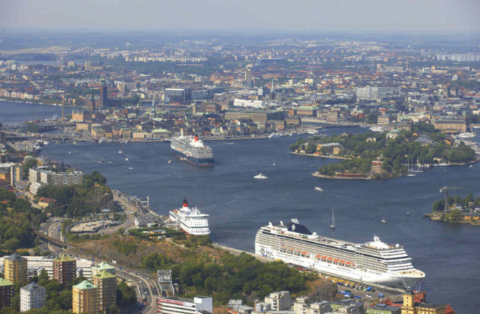 Must-sees in Stockholm - from Fotografiska in the lower right hand corner to the old town in the centre of the photo