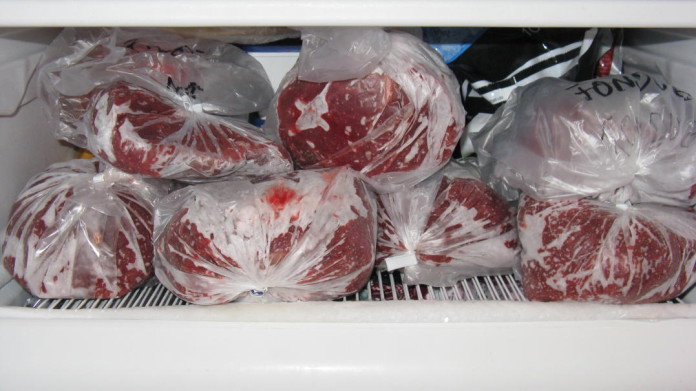 Elk (moose) in our freezer