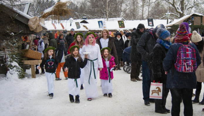 The Feast of St. Lucia, December 13: Lucia celebrations at Skansen, Stockholm